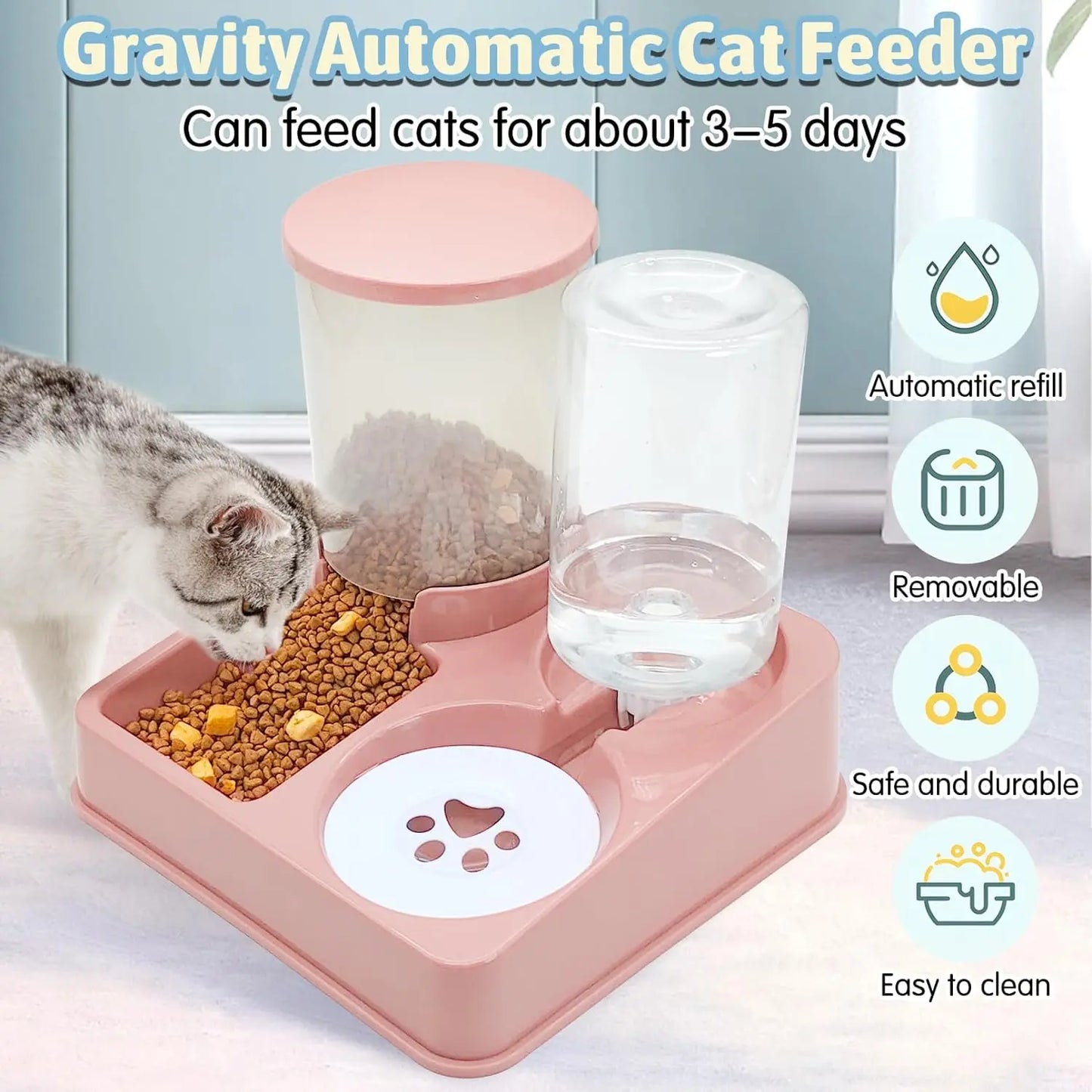 Easy Pet Feeder and Waterer Set